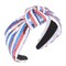 4th of July Headband for Women American Flag Knotted Headband Red White and Blue Sequin Patriotic Hairband USA Independence Day Head Band Hair Accessories Gift